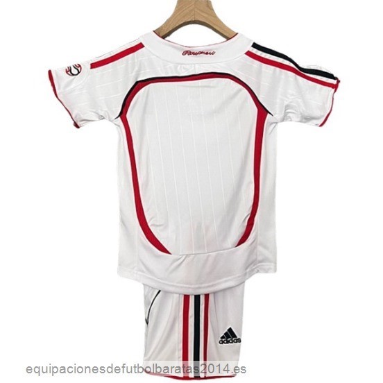 Nuevo 2ª Conjunto De Niños AC Milan Retro 2006 2007 Blanco Baratas
